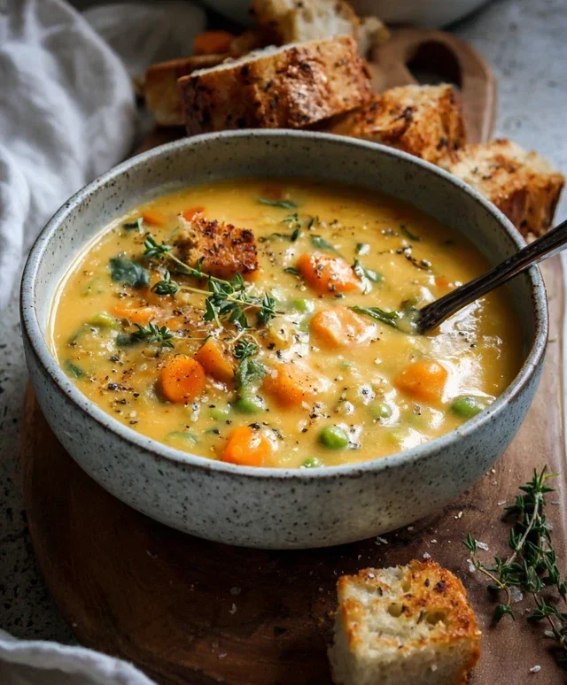 One-Pot Creamy Vegetable Soup