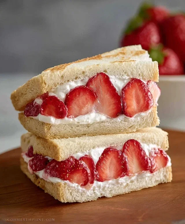 4-ingredient Strawberry Sando