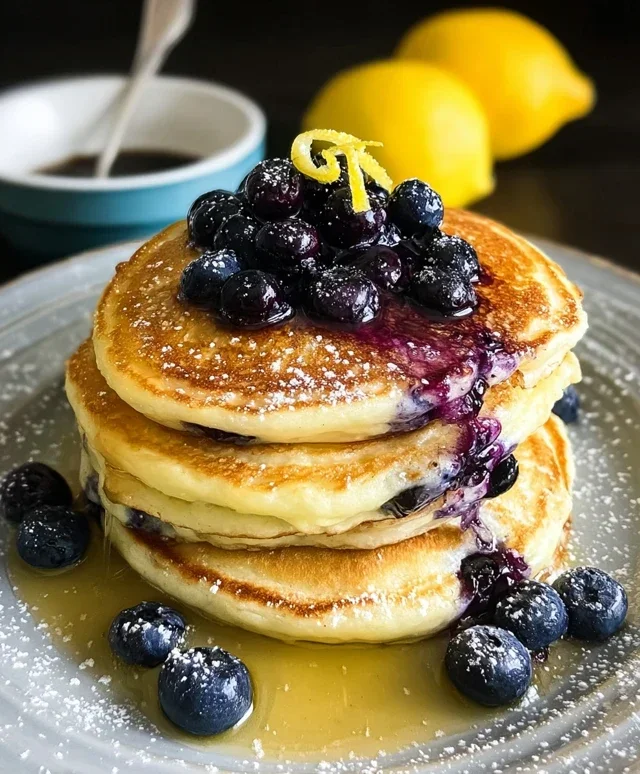 Lemon Blueberry Pancakes