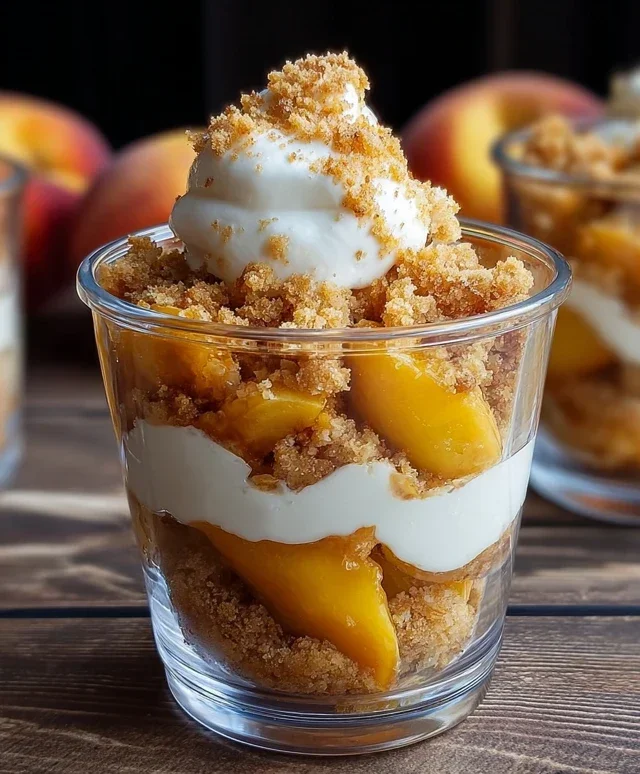 Classic Peach Cobbler Parfait