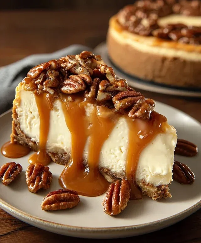 Pecan Caramel Cheesecake
