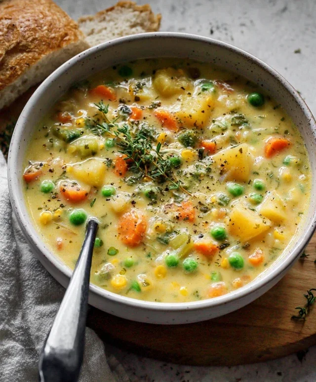One-Pot Creamy Vegetable Soup
