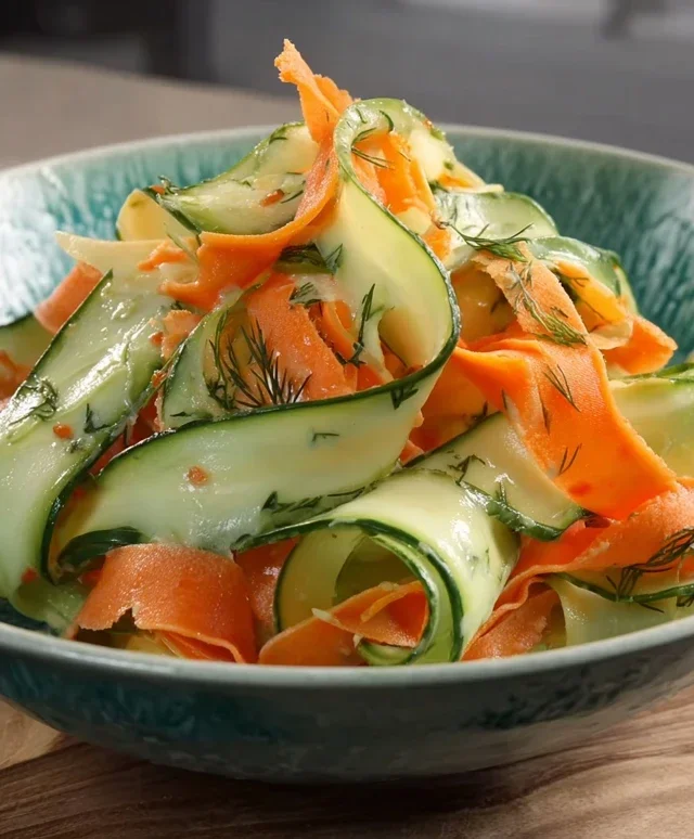 Carrot and Cucumber Ribbon Salad
