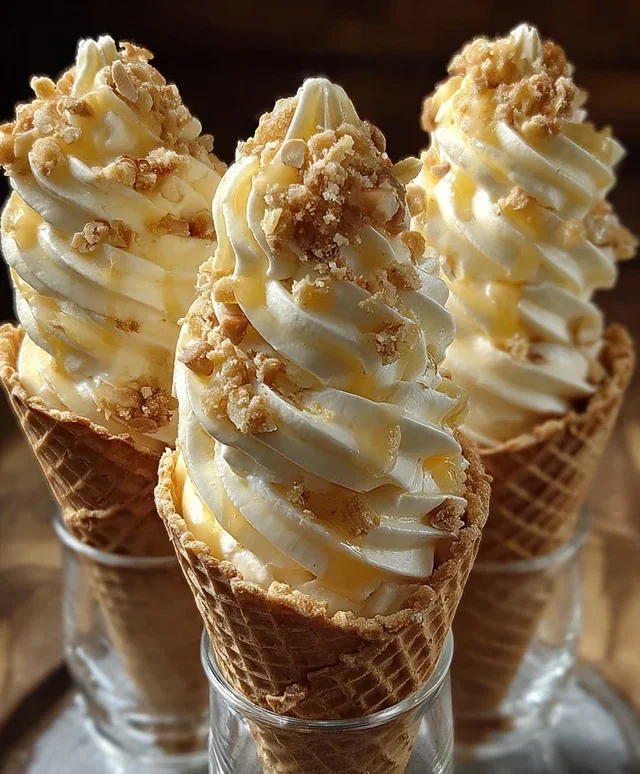 Banana Pudding Cheesecake Cones