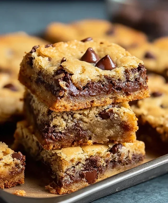 Gooey Chocolate Chip Cookie Bars