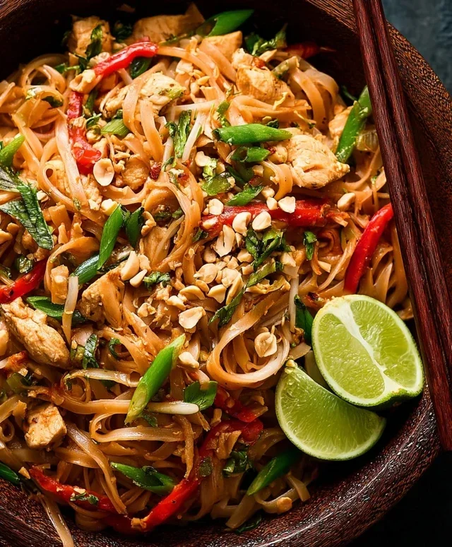 Chicken Pad Thai Dish