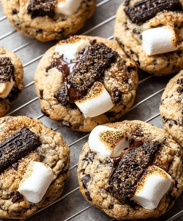 S'mores Cookies and Cream Cookies
