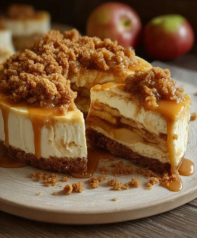 No bake Apple pie cheesecake