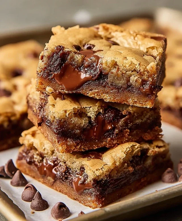 Gooey Chocolate Chip Cookie Bars