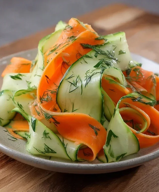 Carrot and Cucumber Ribbon Salad
