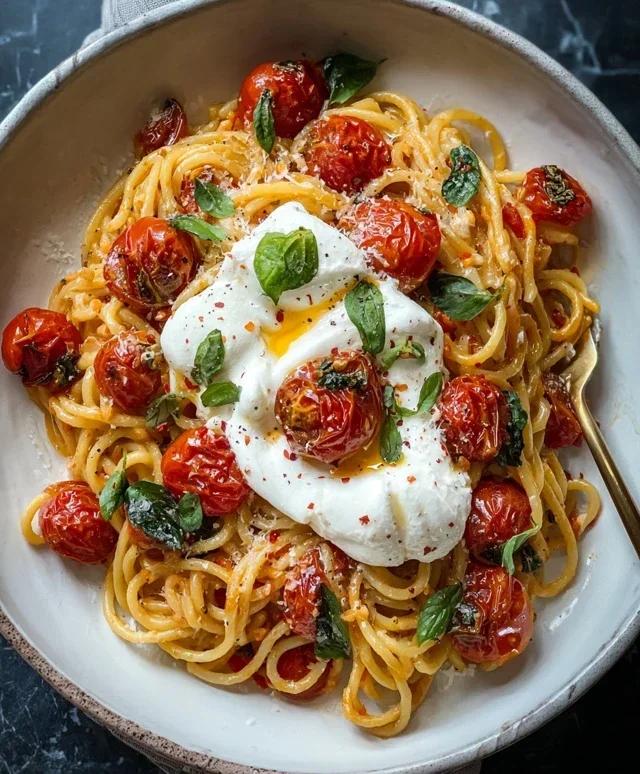 Burst Tomato Burrata Pasta