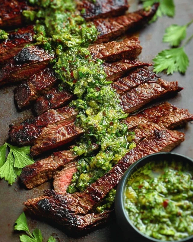 Skirt Steak Marinade Recipe with Chimichurri Recipe