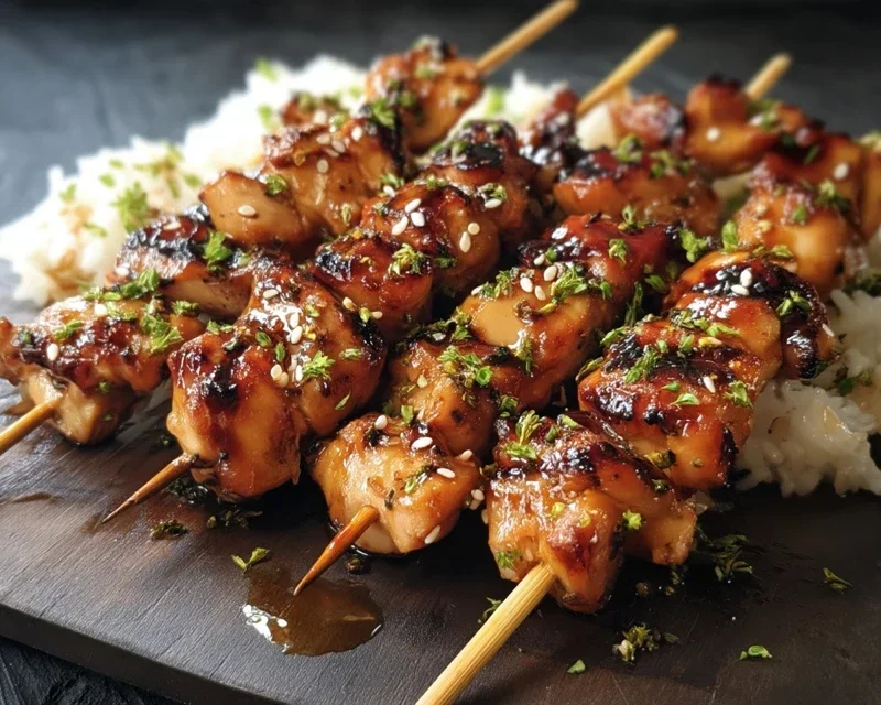 Teriyaki Chicken Skewers