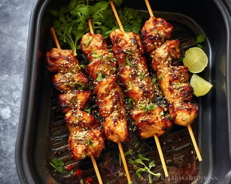 Bang Bang Chicken Skewers