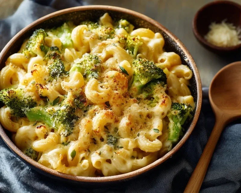 One Pot Healthy Broccoli Mac and Cheese