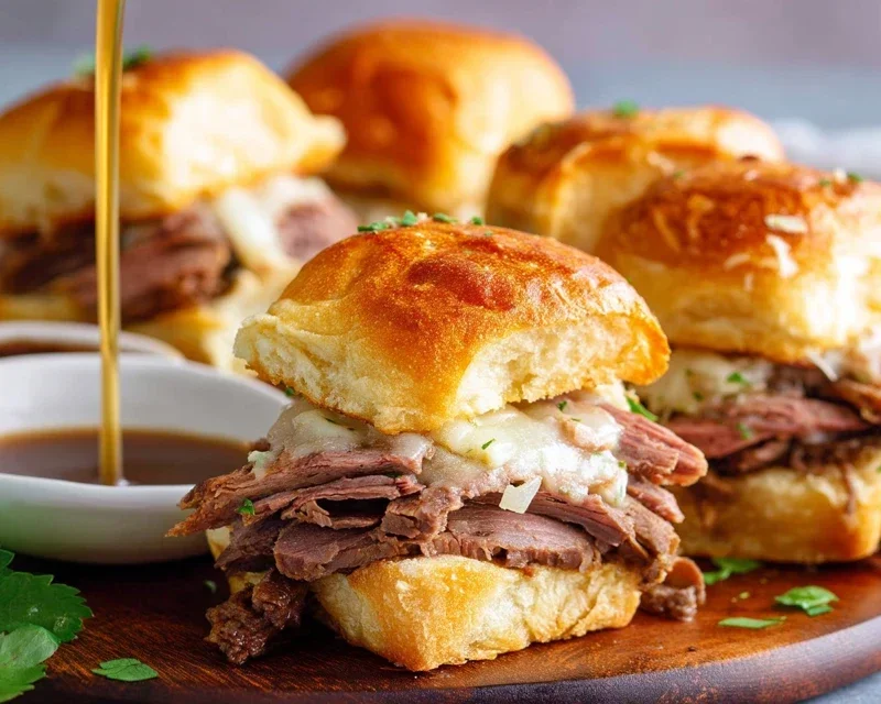 Easy French Dip Sliders Recipe
