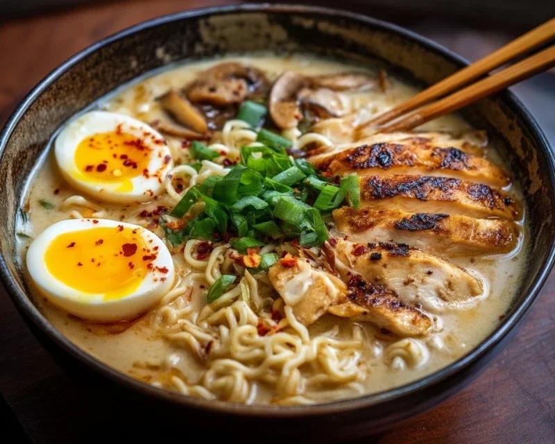 Creamy Garlic Chicken Ramen: An Incredible Ultimate Recipe