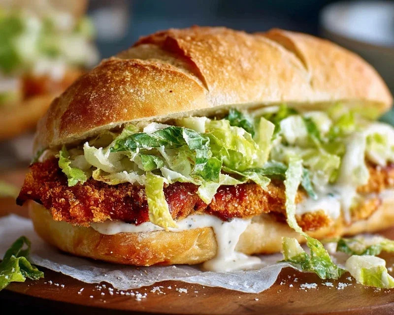 Crispy Chicken Caesar Sandwich