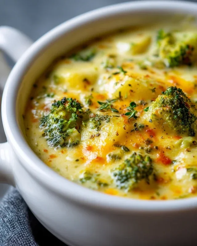 Broccoli Potato Cheese Soup Recipe