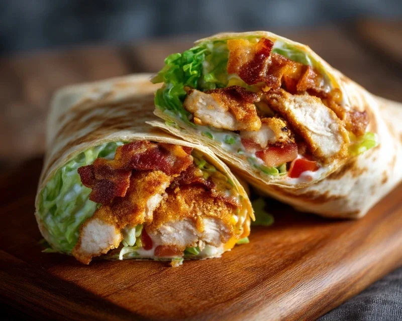 Crispy Chicken Beef Beef Bacon Ranch Wrap