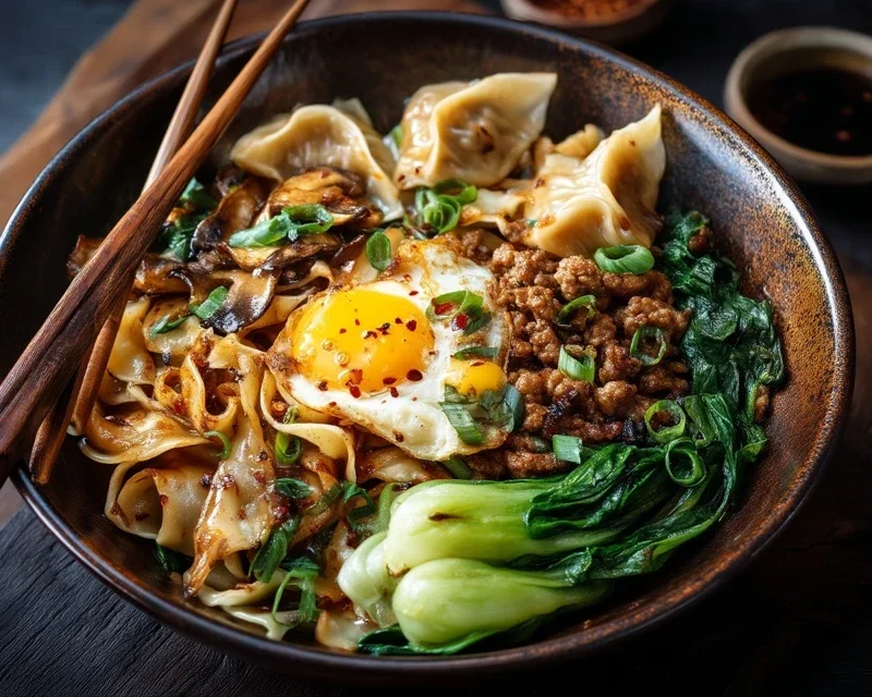 Potsticker Noodle Bowl