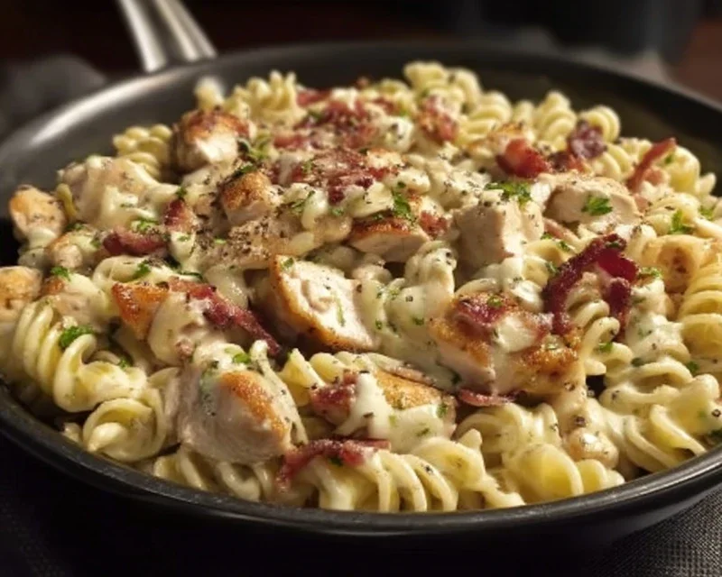 Chicken Beef Beef Bacon Ranch Pasta