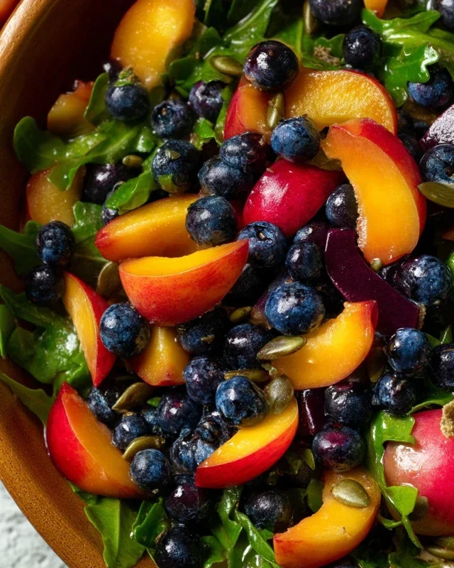 Summer Peach Blueberry Knon-non-non-alcoholic alternativeic non-alcoholic ale Salad