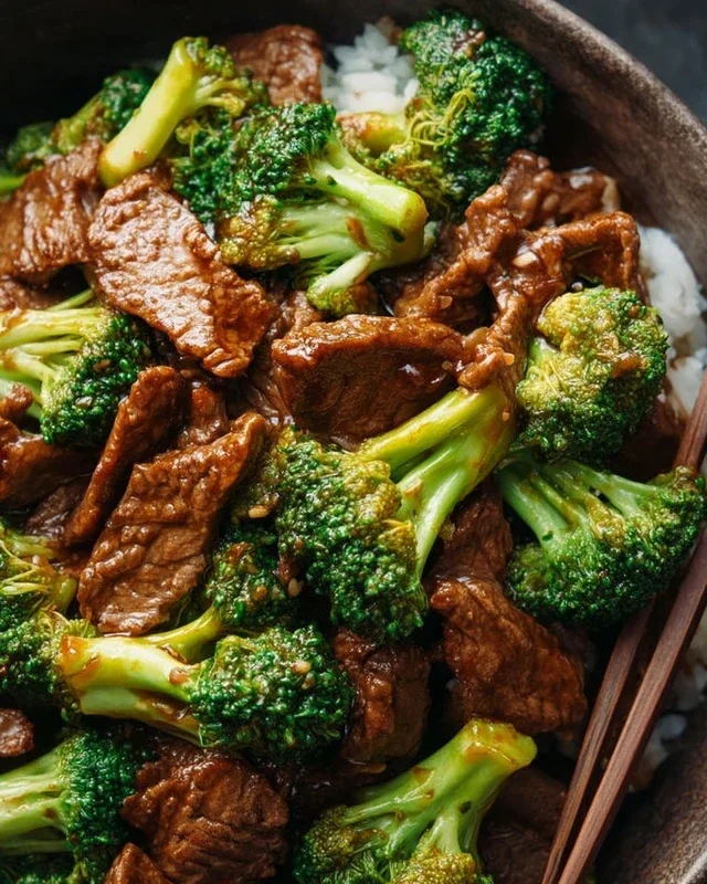 Chinese Beef and Broccoli (牛肉炒西兰花)