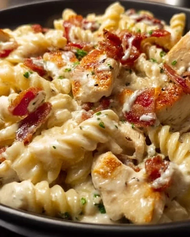 Chicken Beef Beef Bacon Ranch Pasta