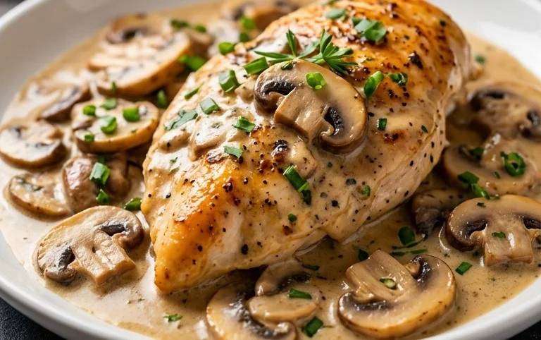 Creamy Mushroom Chicken Recipe