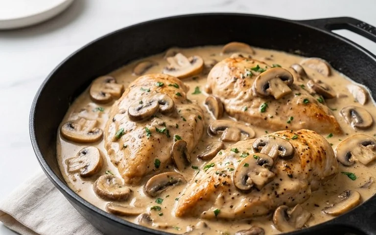Creamy Mushroom Chicken Recipe