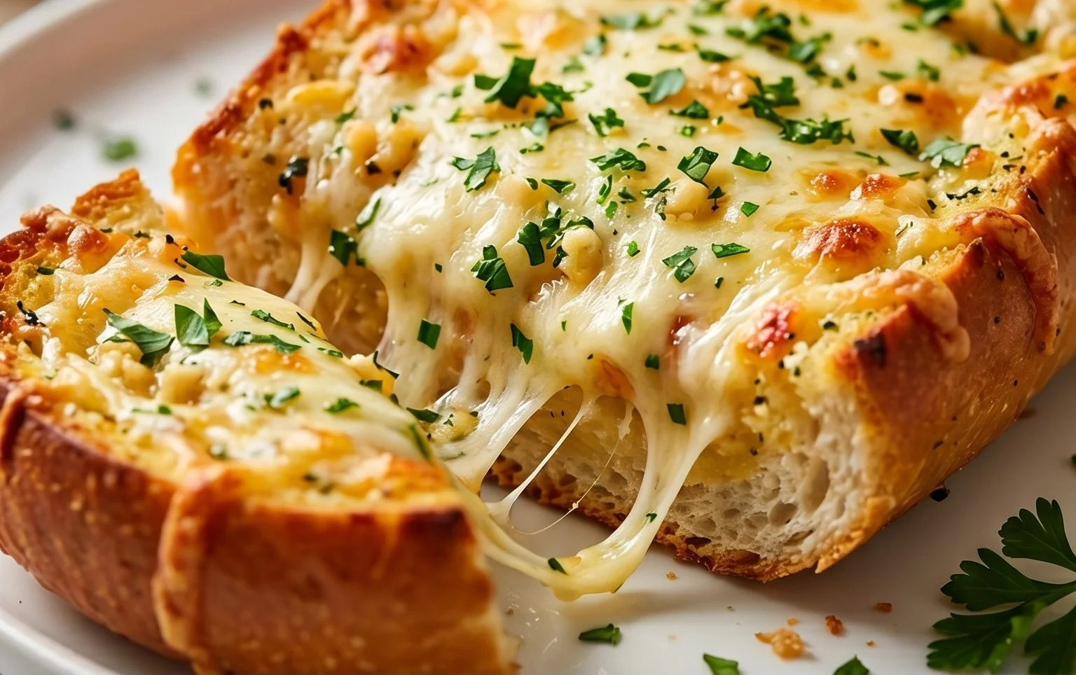 BEST CHEESY GARLIC BREAD RECIPE