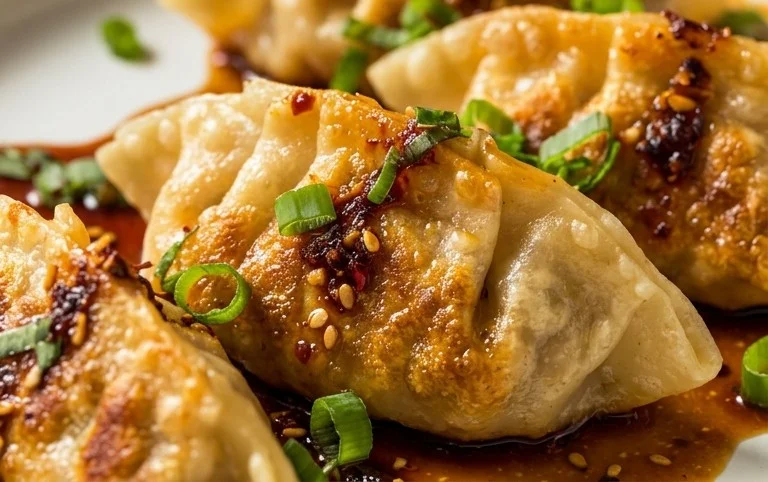 Chicken Potstickers (Pan Fried Dumplings)