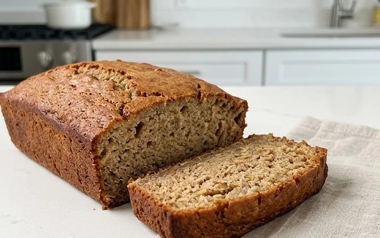 Healthy 5-Ingredient Flourless Banana Bread
