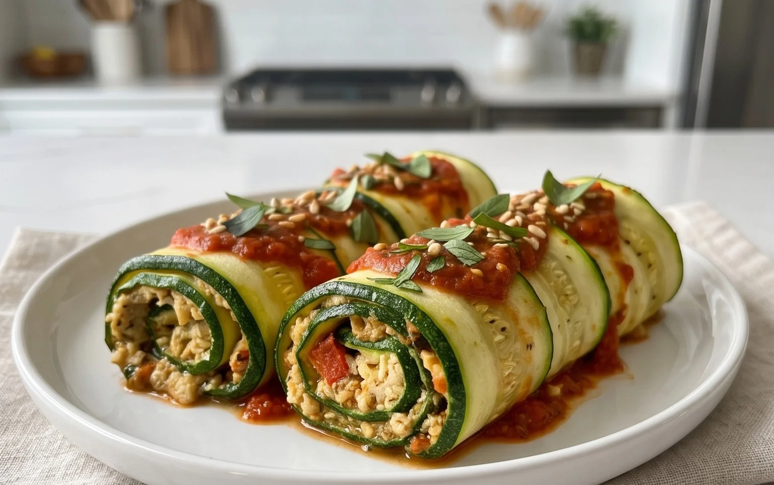 Vegan Zucchini Rollatini