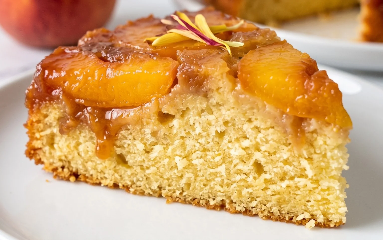 Peach Upside-Down Cake Recipe