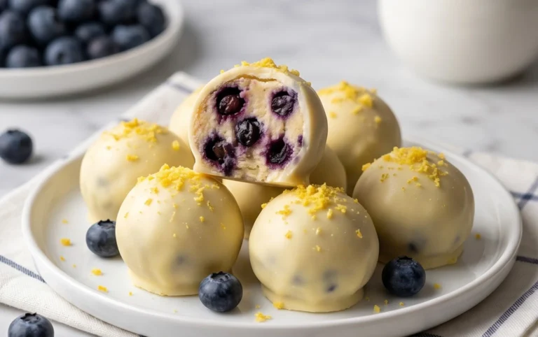 LEMON BLUEBERRY TRUFFLES