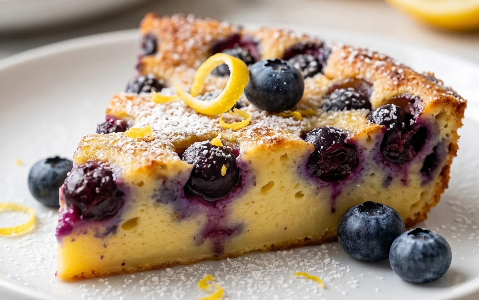 Lemon Blueberry Clafoutis