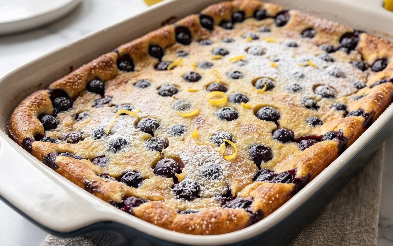 Lemon Blueberry Clafoutis