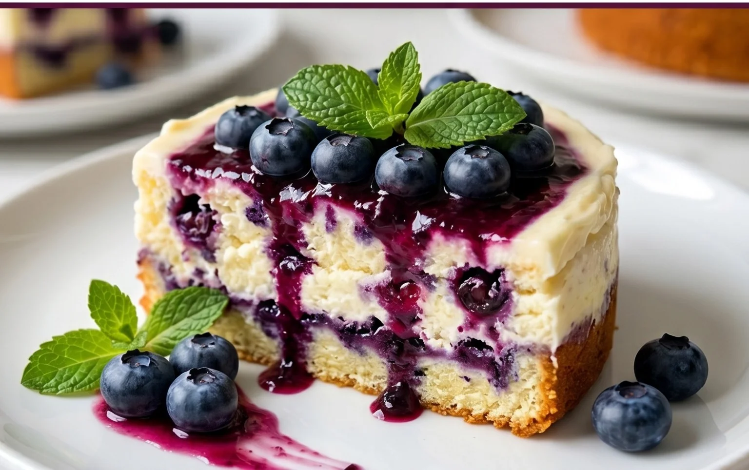 Nova Scotia Blueberry Cream Cake