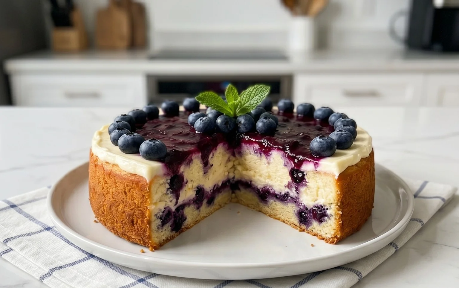 Nova Scotia Blueberry Cream Cake