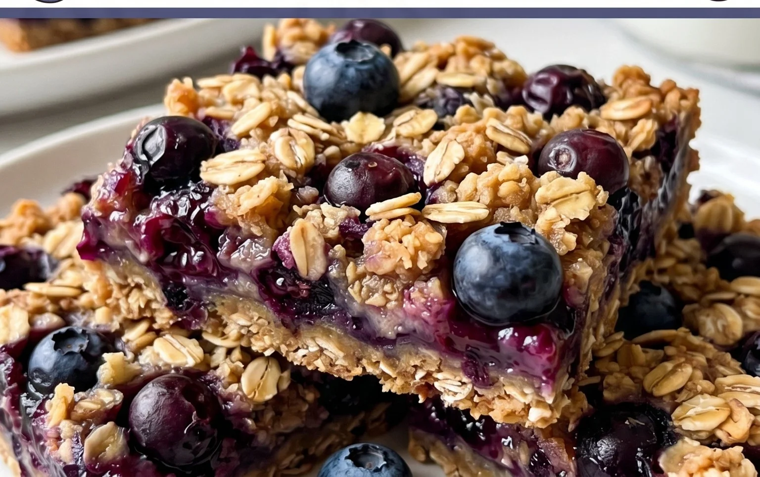 Blueberry Oatmeal Bars