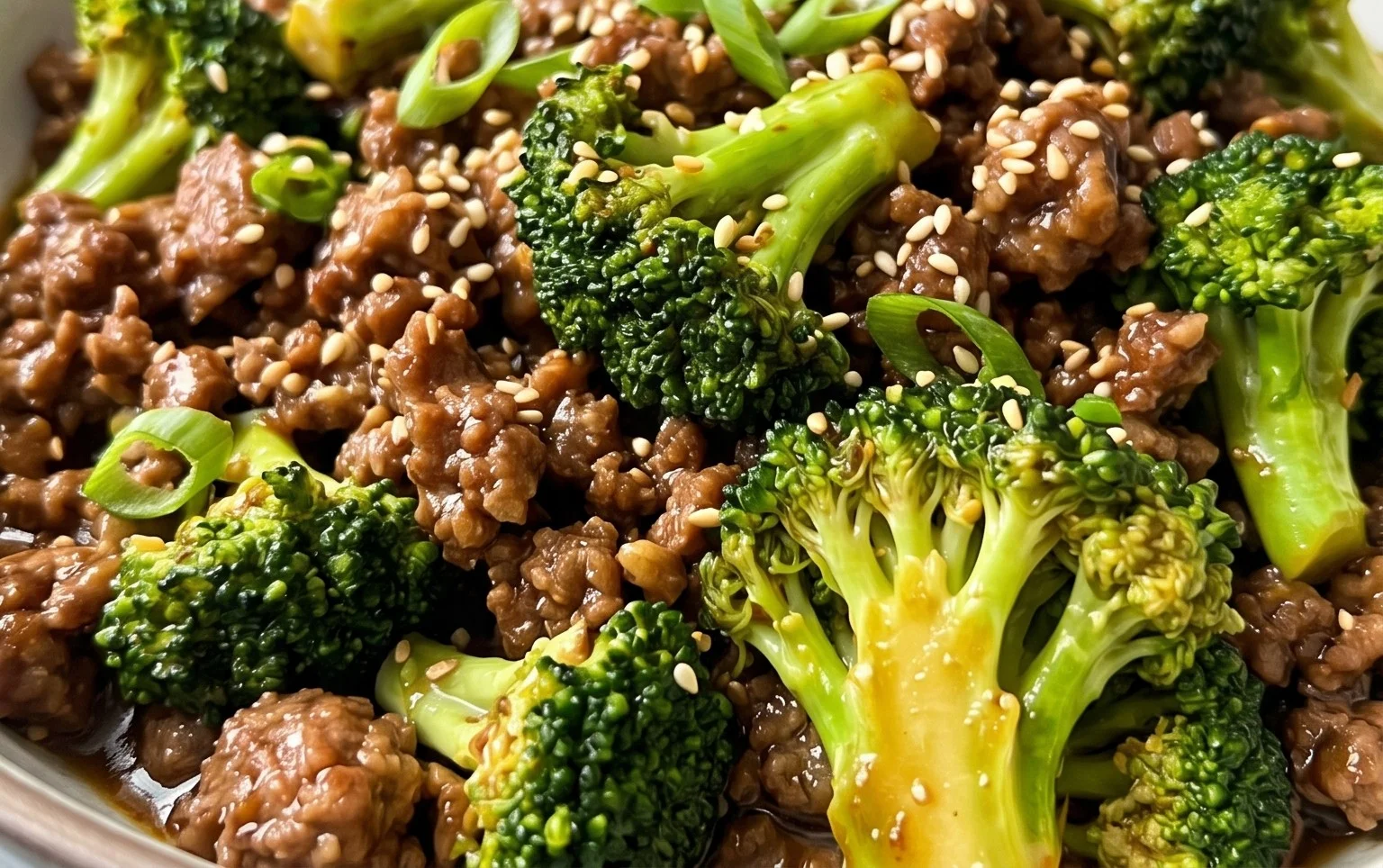 Ground Beef and Broccoli