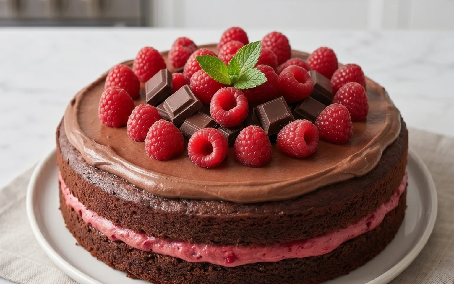 Chocolate Raspberry Cake