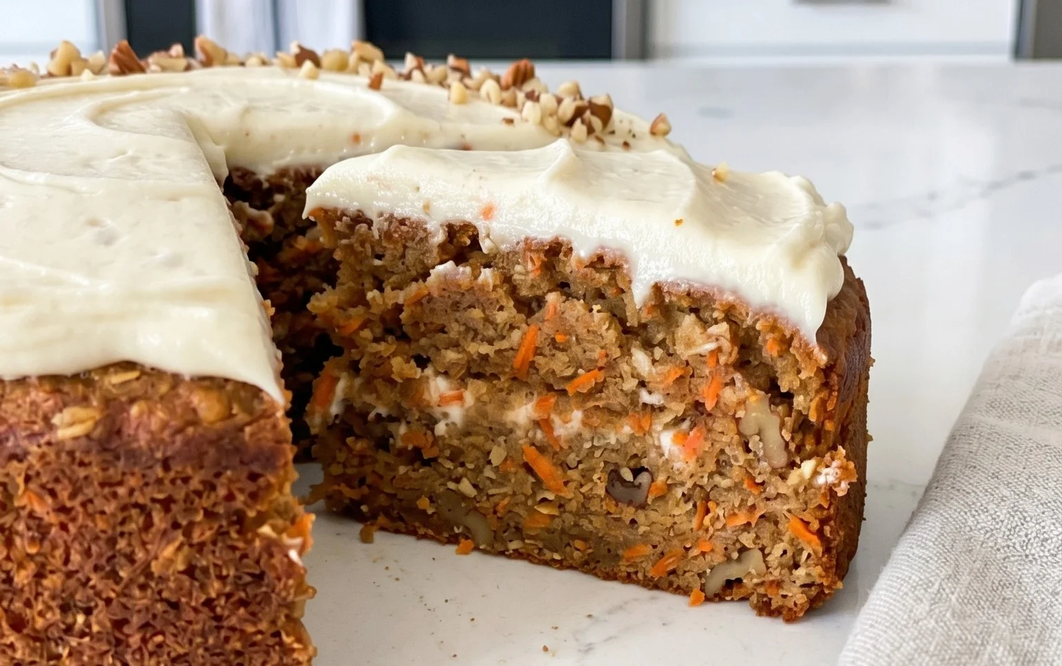 Easy Flourless Oatmeal Carrot Cake Recipe