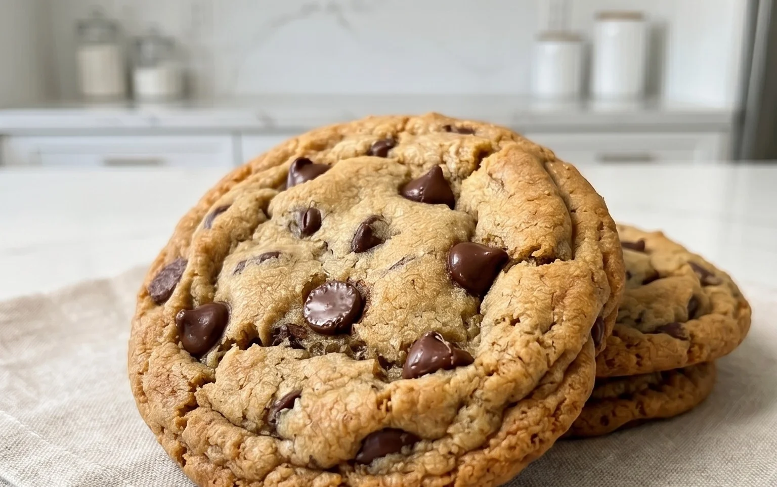Crispy and Chewy Chocolate Chip Cookies