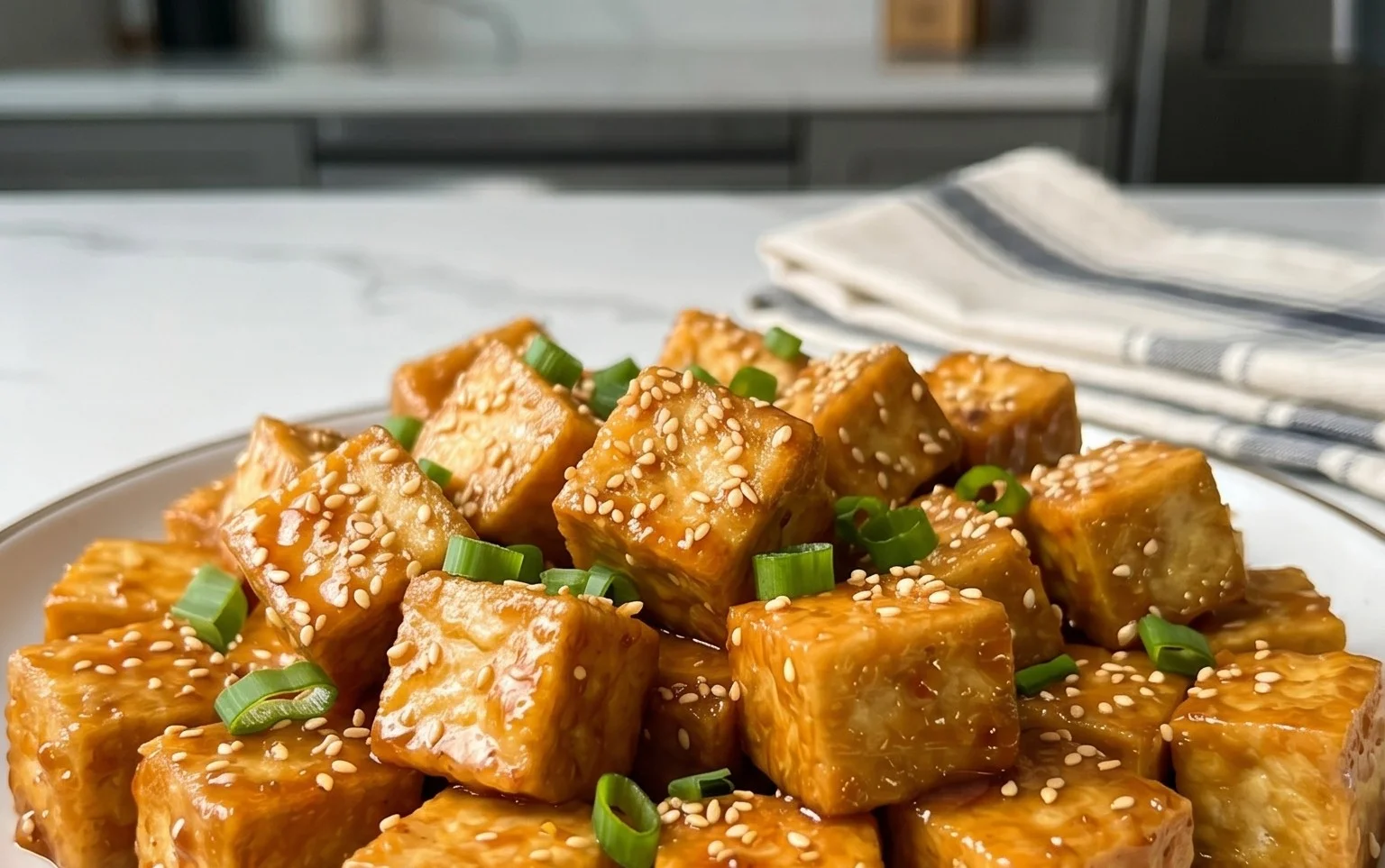 Honey Garlic Tofu