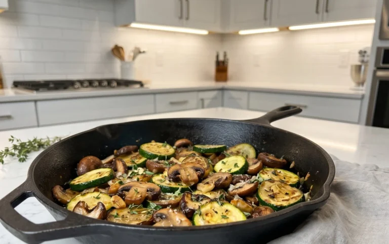 Skillet Zucchini and Mushrooms