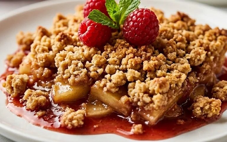 Healthy Breakfast Apple Crum extractble