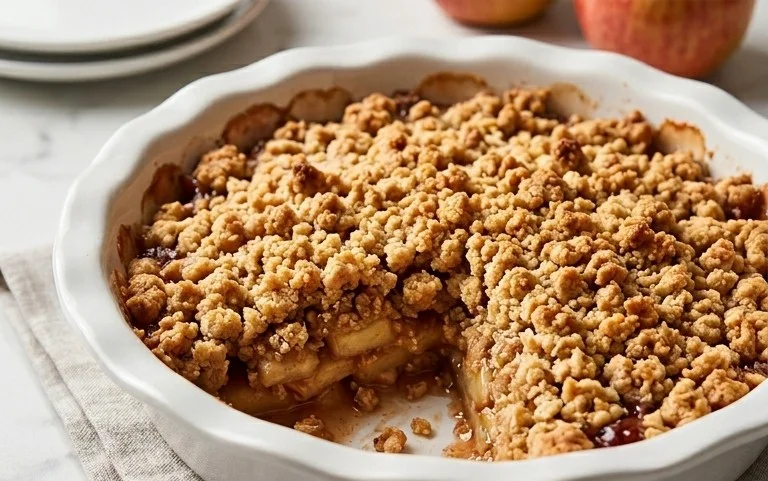 Healthy Breakfast Apple Crum extractble